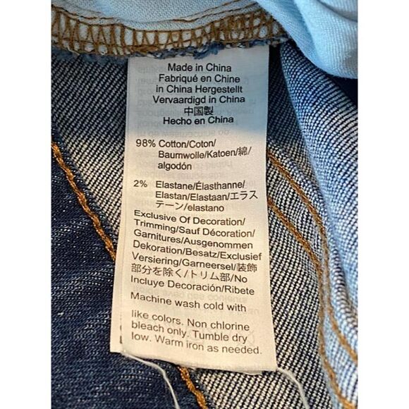 Madewell High Rise Slim BoyJean Blue‎ Denim Jeans Size 28 - Picture 8 of 8